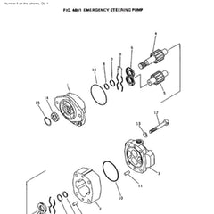 For Komatsu Wheel Loader WA350-1 WA400-1 WA380-1 WA420-1 Emergency Steering Pump 704-30-32110