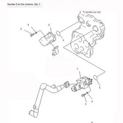 For Komatsu Wheel Loader WA470-3 WA450L-3 WF450-3 Hydraulic Pump 705-52-30280 - Buymachineryparts