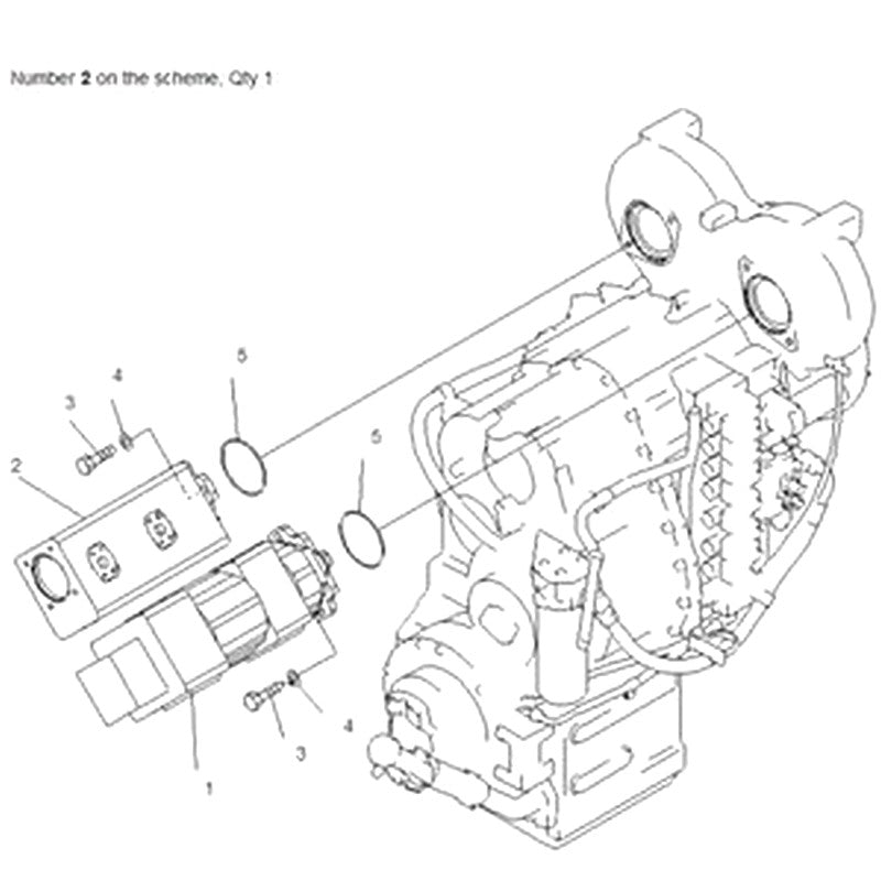 For Komatsu Wheel Loader WA470-5 WA450-5L Hydraulic Pump 705-51-30580