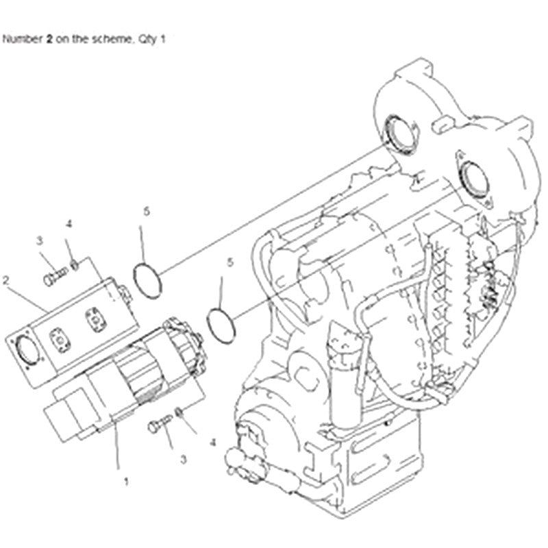 For Komatsu Wheel Loader WA480-5 WA480-5L Hydraulic Pump 705-51-30590