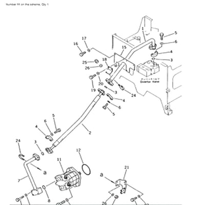 For Komatsu Wheel Loader 558 WA500-1 WA500-3 WD500-3 Emergency Steering Pump 704-30-36110