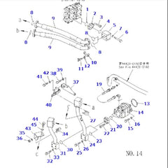 For Komatsu Wheel Loader WA600-1 WA600-3 WA700-1 WA700-3 Emergency Steering Pump 704-30-42140 704-30-42110