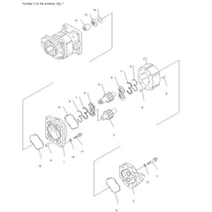 For Komatsu Wheel Loader WA600-3 WA600-3D WD600-1 Hydraulic Pump 705-22-40100