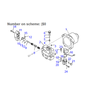 For Komatsu Wheel Loader WA600-6 WA600-6R Dozer WD600-6 Hood Hydraulic Fan Motor Pump 708-7W-00210