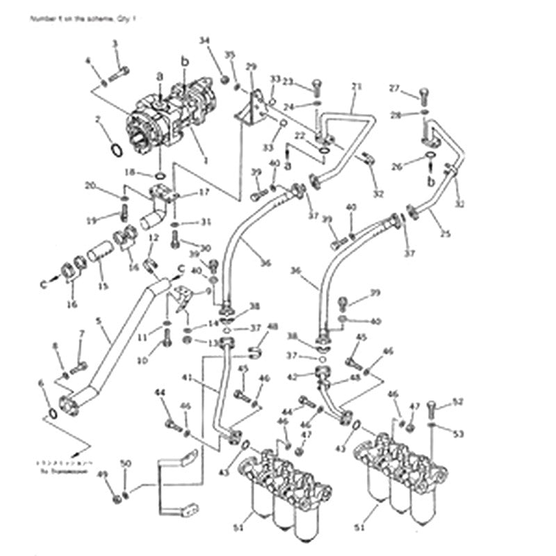 For Komatsu Wheel Loader WA800-1 WA800-2 WA900-1LC Hydraulic Pump 705-58-43010