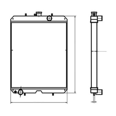 For Kubota F11 Water Tank Radiator ASS'Y