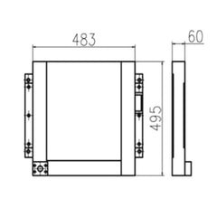 For Lonking LG6065 Hydraulic Oil Cooler