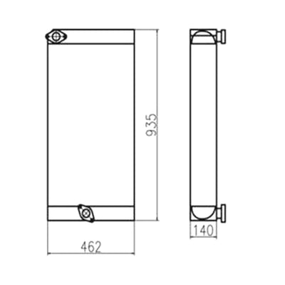 For Sany Excavator SY235-9 Hydruli Oil Cooler