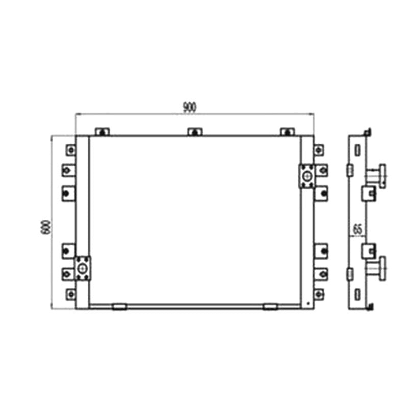For SDLG LG6210E LG6225E Hydraulic Oil Cooler