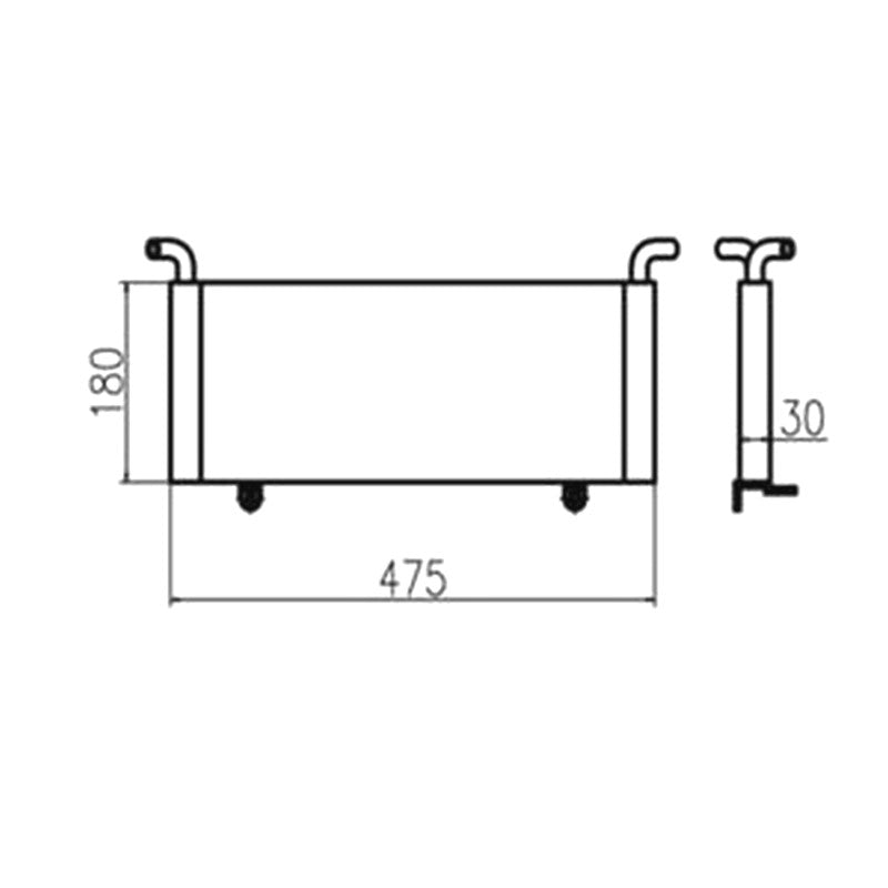 For Yanmar 55NSL Hydraulic Oil Cooler