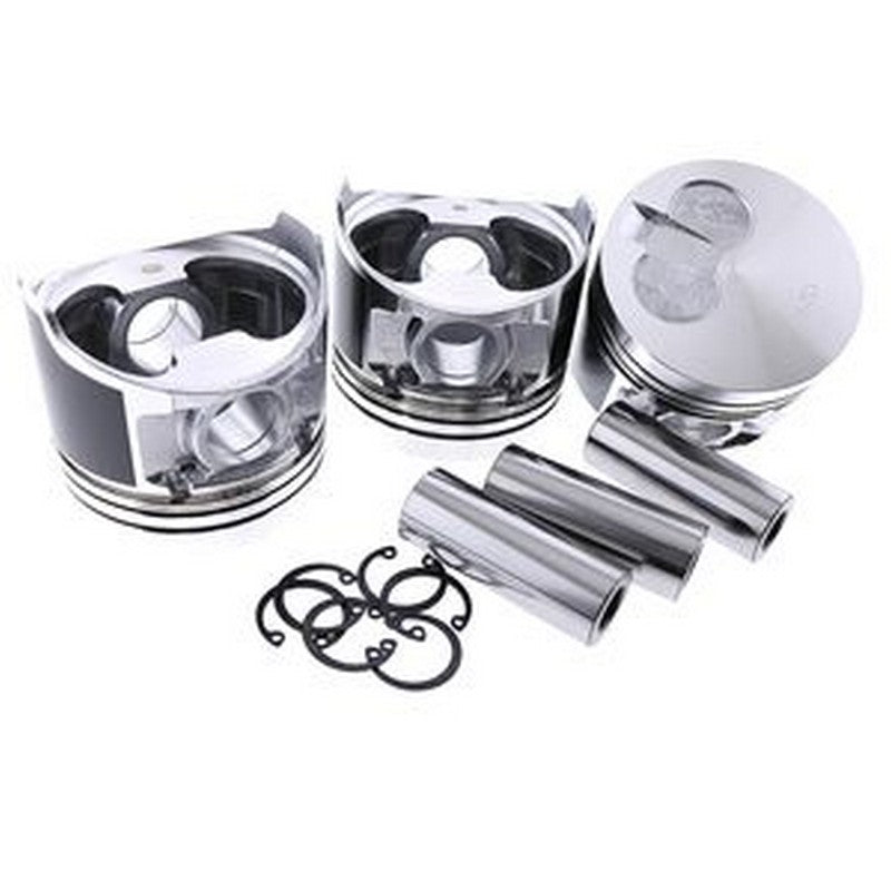 For Yanmar Engine 3TNV76 Piston Kit 3 Units 1 Set  Contains Piston Pin Piston Snap