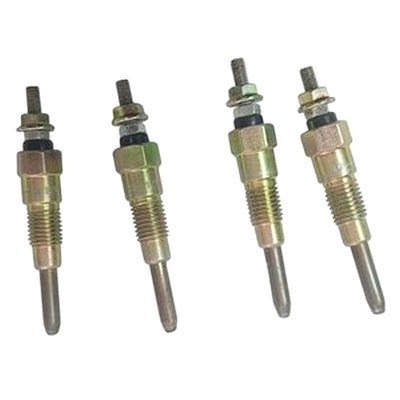 For Komatsu Midi Excavator PC70FR-1 PC75R-1 PC75R-2 Yanmar Engine 4TNE98 Komatsu Engine 4D98E Glow Plug 4 Units 1 Set