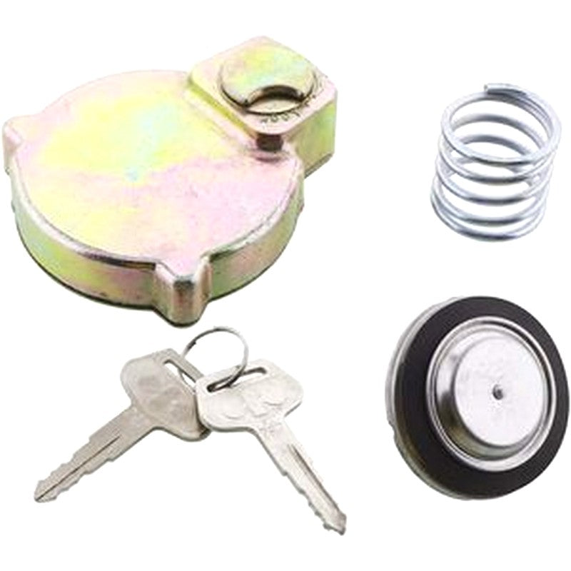 Fuel Cap With 2 Keys 14X-60-31130 for Komatsu Excavator D31EX D31PX D65PX D65WX PC70