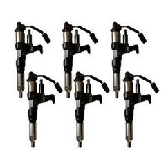 Fuel Injector 23670-E0010 095000-6593 for Hino Engine 3.8L 4.7L 5.0L 6.5L 7.7LBuymachineryparts