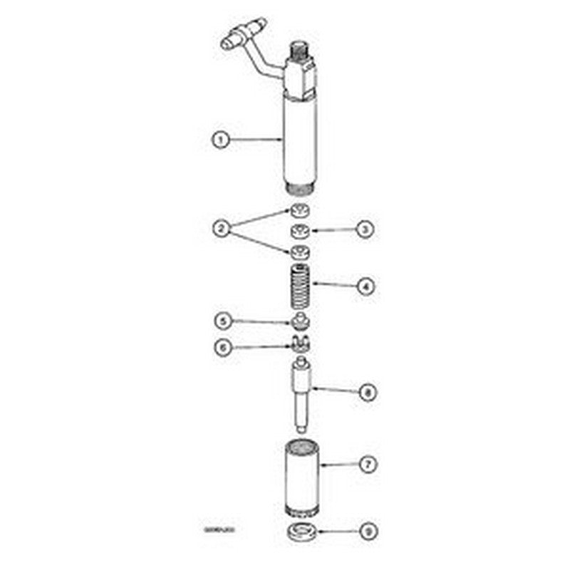 Fuel Injector 675960C91 AKN-90M-6425AR for International CASE Engine D312 DT414 D414 D360 - Buymachineryparts