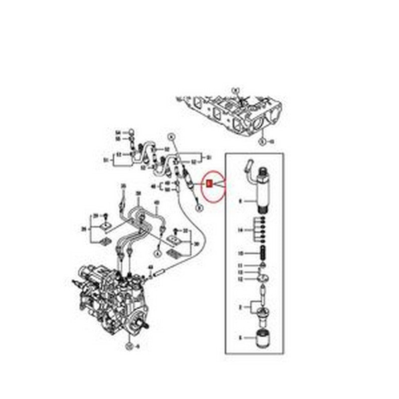 Fuel Injector 719946-53100 71994653100 for Yanmar Engine 3TNV82A 3TNV82A-GGE - Buymachineryparts