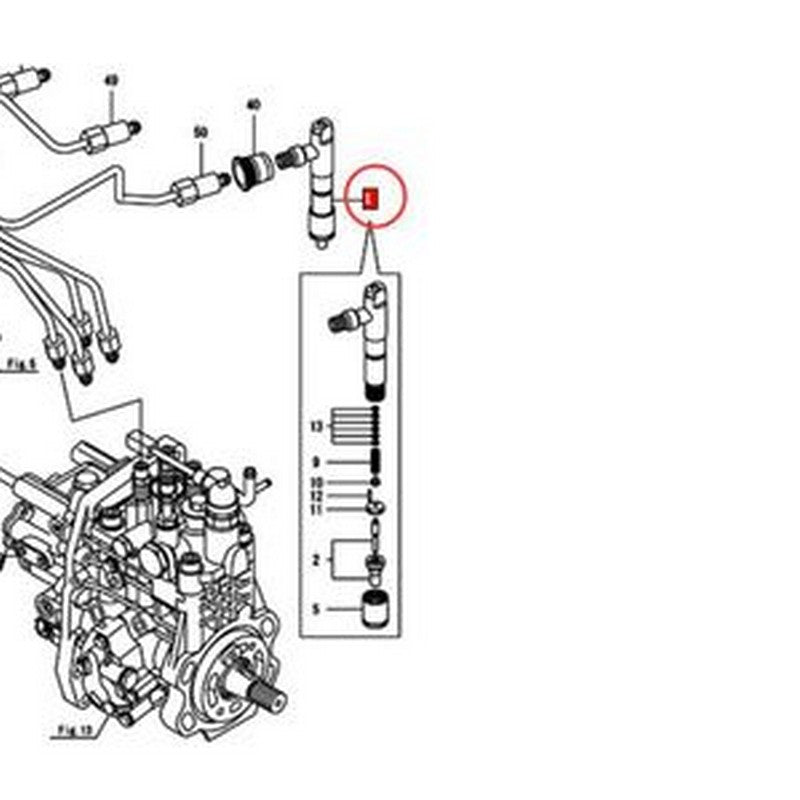 Fuel Injector 729928-53200 72992853200 for Yanmar Engine 4TNV98T-ZGGE 4TNV98T-ZGKL 4TNV98T-ZGMF - Buymachineryparts