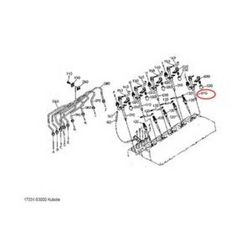 Fuel Injector 17351-53001 17351-53000 for Kubota Engine VT1512-IT-DI Tractor L3750 L3750DT L4150 L4150DT - Buymachineryparts