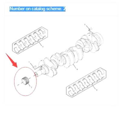 Crankshaft Gear 2767391 for Caterpillar CAT 320D GC 320D2 323D M316D M318D M322D C6.6 C7.1