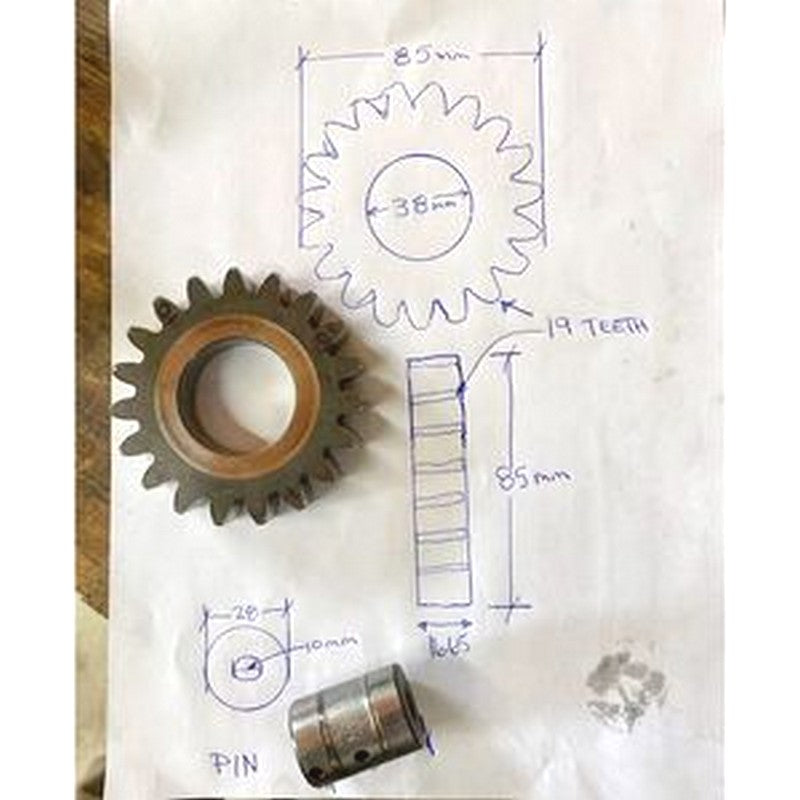 Gear & Pin for Hitachi EX200LC Excavator