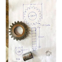 Gear & Pin for Hitachi EX200LC Excavator