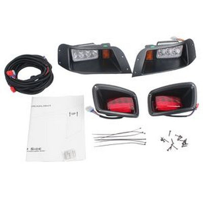 Headlight Tail Light Kit FGFHLTL001 for E-Z-GO TXT Golf Cart Gas and Electric 1996-2013