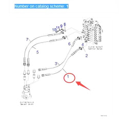 Hose 1200MM 208-62-71120 for Komatsu PC550LC-8 PC450-8 PC450-7 PC400-8 PC400-7 Excavator