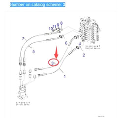 Hose 1300MM 208-62-71130 for Komatsu PC550LC-8 PC450LC-8 PC450LC-7 PC400LC-8 PC400LC-7 Excavator