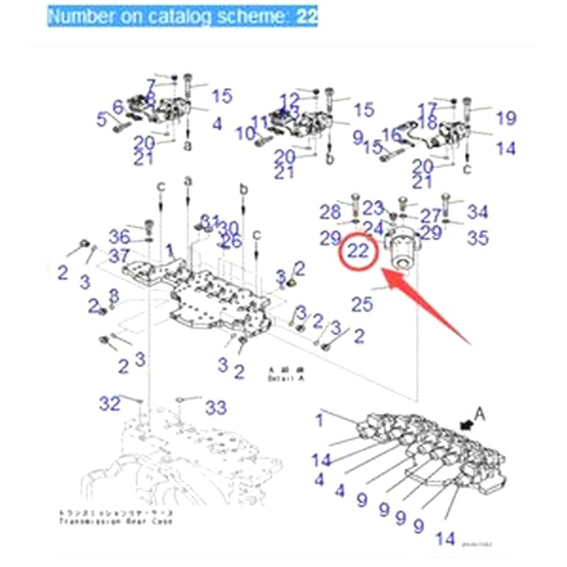 Hydraulic Filter 569-15-51720 for Komatsu WA450-5L WA430-6E0 WA430-6 WA430-5 WA400-5 WA380-6 WA380-5 Wheel Loader