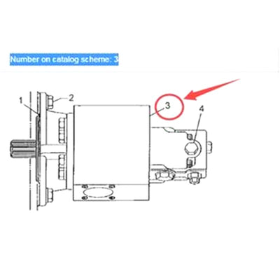 Hydraulic Gear Pump 1U1779 for Caterpillar CAT 980C 980F Wheel Loader 3406 Engine