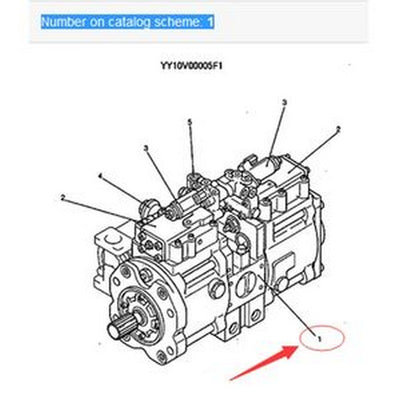 Hydraulic Main Pump YN10V00023F1 for Kobelco SK200-6ES SK200LC-6ES SK210LC-6E Excavator