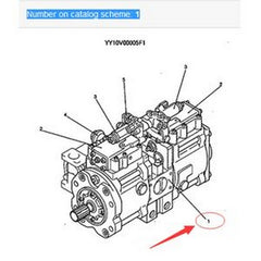 Hydraulic Main Pump YN10V00023F1 for Kobelco SK200-6ES SK200LC-6ES SK210LC-6E Excavator