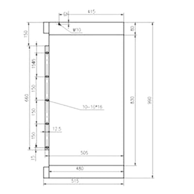 Hydraulic Oil Cooler 30/927195 for JCB Excavator JS240B