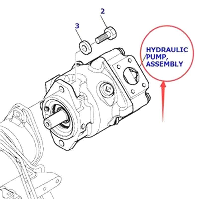 Hydraulic Pump Assy 708-1U-00160 for Komatsu WB146-5 WB156-5 WB93R-5E0 WB97R-5E0 WB97S-5E0 Backhoe Loader