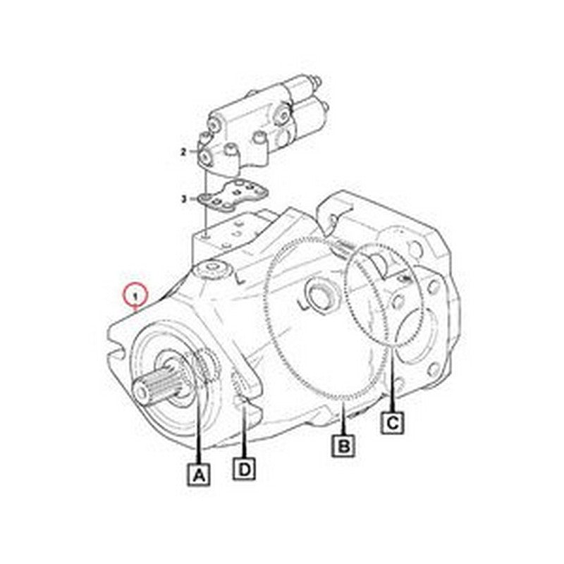 Hydraulic Pump VOE 17487698 for Volvo A35FFS A35GFS A40FFS A40GFS A45GFS - Buymachineryparts