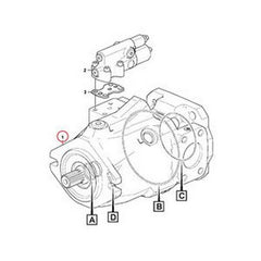 Hydraulic Pump VOE 17487698 for Volvo A35FFS A35GFS A40FFS A40GFS A45GFS - Buymachineryparts