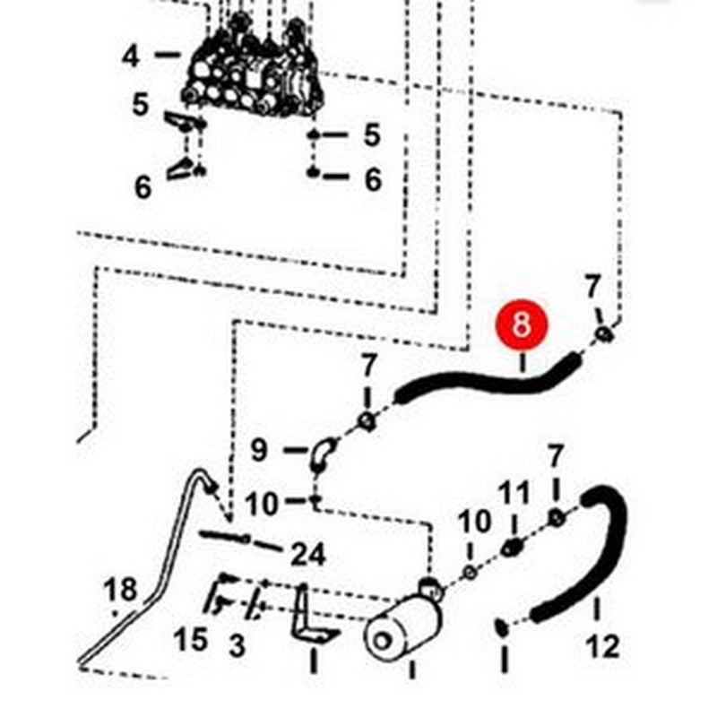 Hydrostatic Hose (Sold By The Foot) 6673825 for Bobcat Excavator 225 231 325 - Buymachineryparts