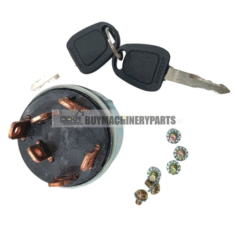 Ignition Switch for Daewoo Doosan Excavator DH55-5 DH80 DH150 DH220 DH225 DH215