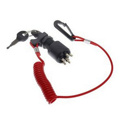 Ignition Switch & Keys with Safety Lanyard 175974 for OMC Johnson Evinrude BRP 40-200HP Outboard Motor