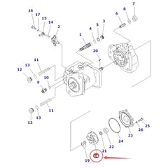Impeller 708-1H-21660 for Komatsu D85PXI-18 D85PX-18 D85PX-15 D85MS-15 D85EXI-18 D85EX-18 D85EX-15 D375AI-8 D375A-6 D155AX-6 Original