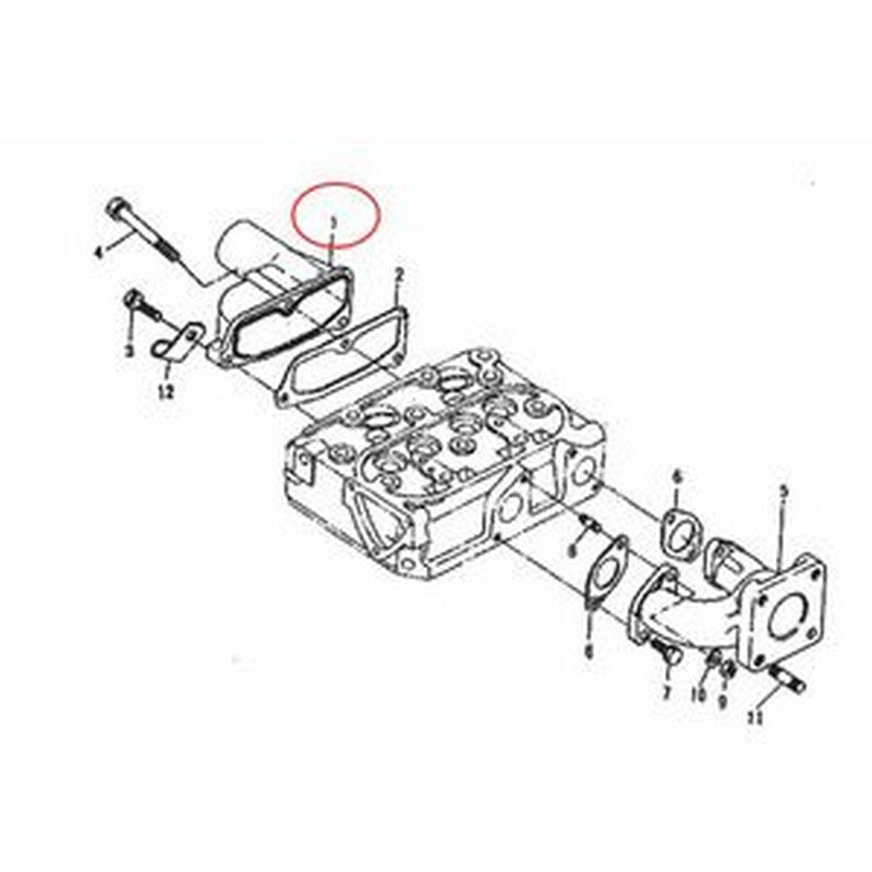 Intake Manifold 15841-11760 15841-11770 for Kubota Engine Z482 Generator G-5500S - Buymachineryparts