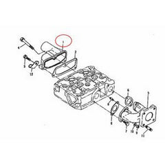 Intake Manifold 15841-11760 15841-11770 for Kubota Engine Z482 Generator G-5500S - Buymachineryparts