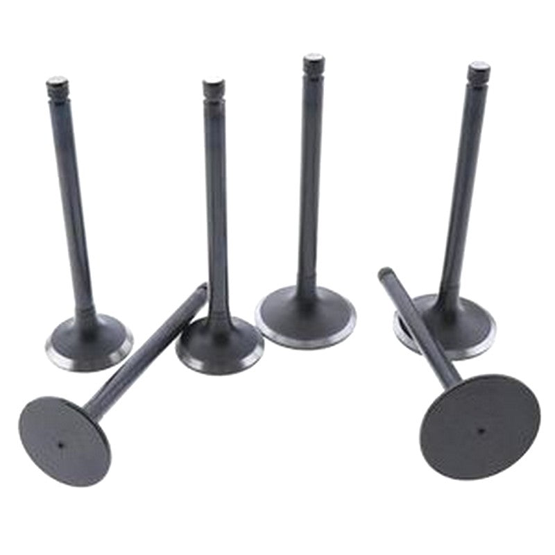 6 Pcs Intake Valve 6221-43-4110 for Komatsu SAA6D108E-2A-C8 SAA6D108E-2C-N8 Engine - Buymachineryparts