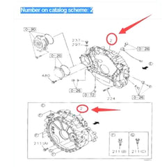 Isuzu Genuine Flywheel Housing 87596003 for Case Excavator CX210B CX225SR CX240B Engine 4HK1