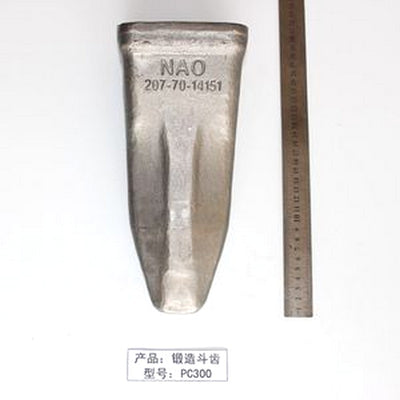 For Komatsu Excavator PC220-1 PC220-2 PC220-3 PC220-5 PC220-8 PC270-8 PC300-6 PC300-7 PC300-8 PC360-7 Forging Bucket Tooth 207-70-14151 206-70-48610