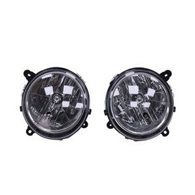 LH & RH Headlight Set with Bulb 5303842AE 5303843AE for 2007-2010 Jeep Compass 2007-2016 Patriot