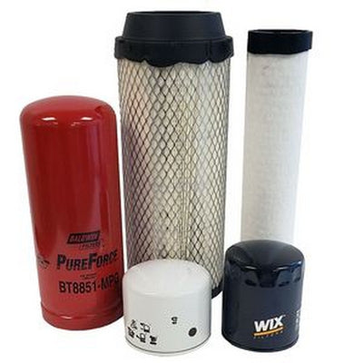 Maintenance Filter Kit for Yanmar Engine 3TNV88 GEHL Skid Steer Loader 3640E
