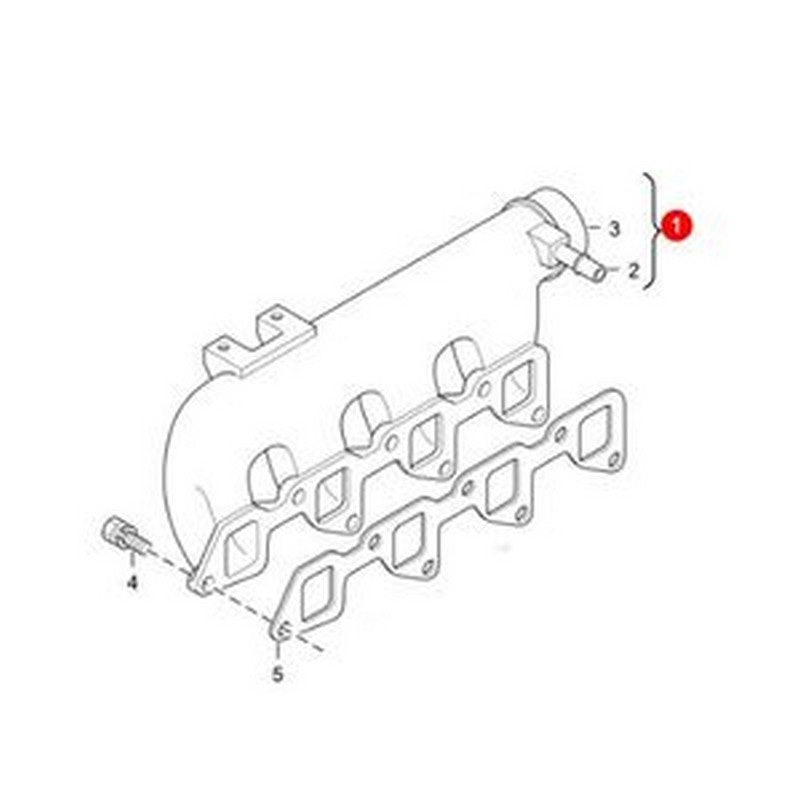 Manifold Inlet 6685525 for Bobcat Loader BL370 S130 S175 T140 - Buymachineryparts