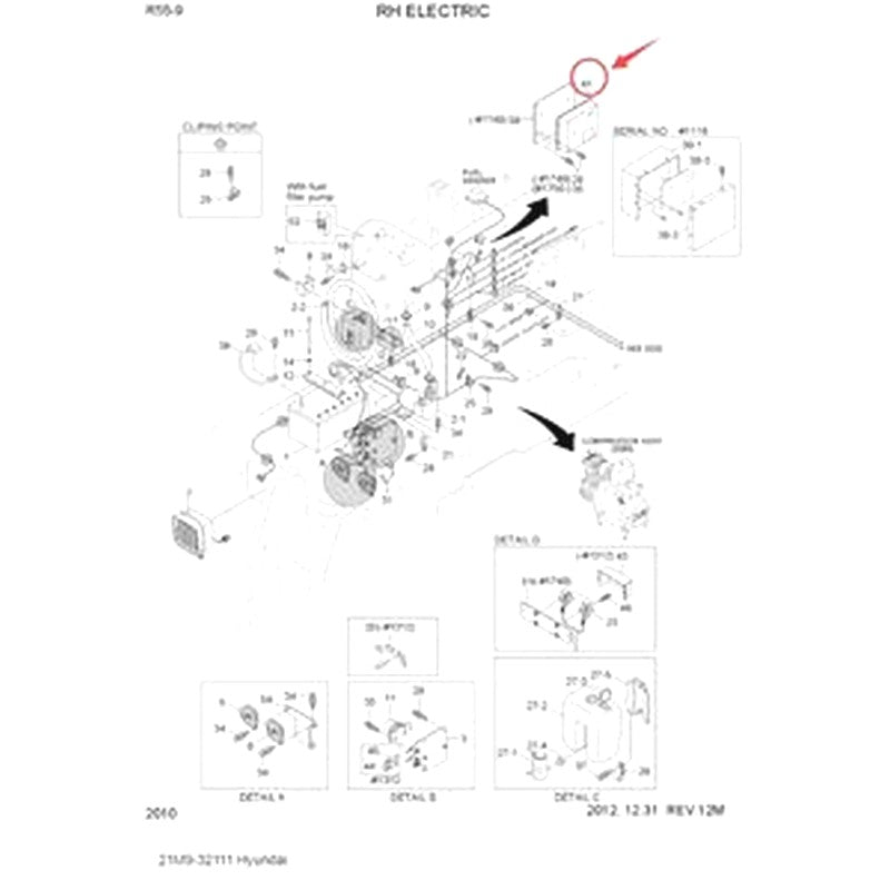 MCU Machine Control Unit 21M9-32111 for Hyundai Excavator R55-9 Original
