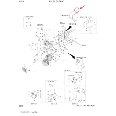 MCU Machine Control Unit 21M9-32111 for Hyundai Excavator R55-9 Original